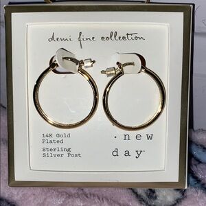 Gold Plated Hoop Earrings
